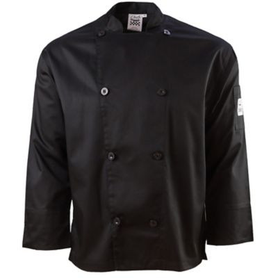 JOHN RITZENTHALER COMPANY J200BK-XL JACKET CHEF PERFORMANCE LONG SLV XL BLK