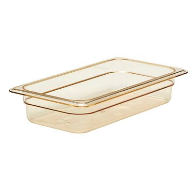 CAMBRO MANUFACTURING 32HP150 PAN FOOD HI HEAT 1/3 SZ 2-1/2"D AMBER
