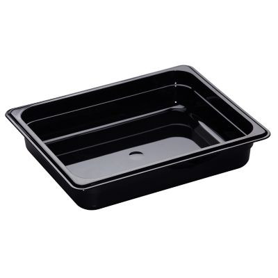 CAMBRO MANUFACTURING 22HP110 PAN FOOD HI HEAT 1/2 SZ 2-1/2"D BLK