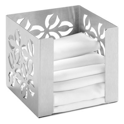 ROSSETO SM262 HOLDER NAPKIN 5-1/4X5-1/2" IRIS SS