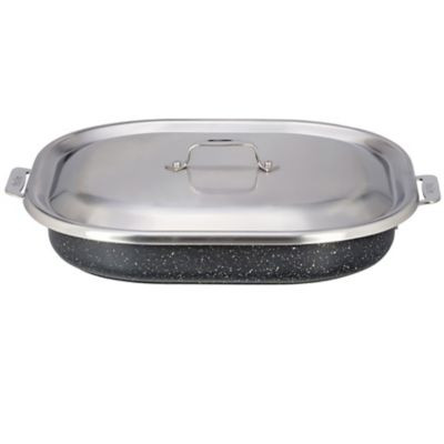 BON CHEF 60023CLDGALAXY PAN OBLONG W/LID 5 QT HOTSTONE GALAXY SS