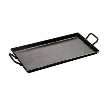 LODGE MANUFACTURING CRSGR18 GRIDDLE SEASONED 18X10" STEEL BLK