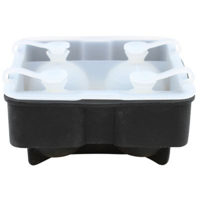 TABLECRAFT PRODUCTS COMPANY BSRT2 TRAY ICE CUBE 2" 2 SPHERES BLK
