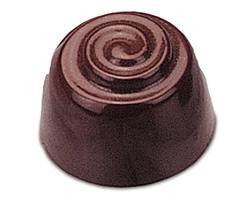J.B. PRINCE K507 MOLD CHERRY SWIRL CHOCOLATE 1-1/5X4/5"