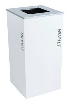 EX-CELL KAISER LLC RC-KD36-T BT-WHT RECEPTACLE RECYCLING 36 GAL WHITE GLOSS