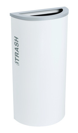 EX-CELL KAISER LLC RC-KDHR-T BT-WHT RECEPTACLE RECYCLING 8 GAL WHITE GLOSS