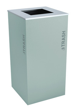 EX-CELL KAISER LLC RC-KD36-T BT-HMG RECEPTACLE TRASH 36 GAL HAMMERED GRY