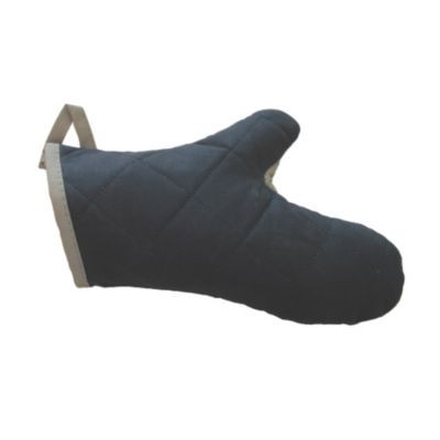 JOHN RITZENTHALER COMPANY 2PX23BKBK THIS BLACK FOREARM-LENGTH OVEN MITT IS P