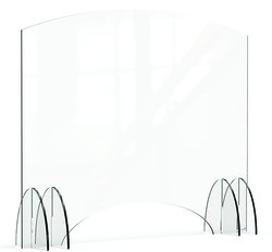ROSSETO AG019 GUARD SNEEZE W/WINDOW 48X40" ACRYLIC CLR