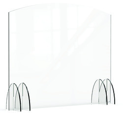 ROSSETO AG018 GUARD SNEEZE 48X40" ACRYLIC CLR