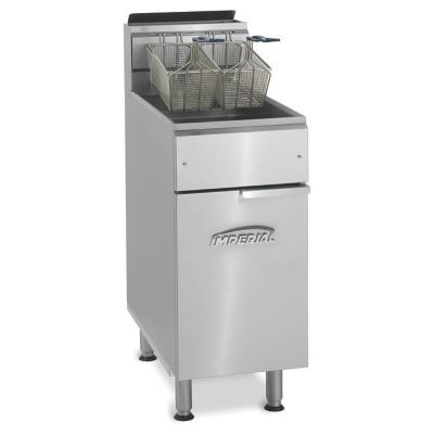 IMPERIAL RANGE IFS-40 FRYER,NAT GAS, 40LB.,S/S POT; 105,000BTU