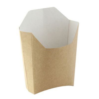 PACKNWOOD 210PFBRUN BOX FRY SMALL 4-5/7X3-5/7X5" KRAFT