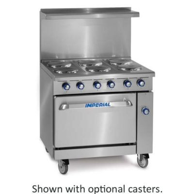 IMPERIAL RANGE IR-6-E RESTAURANT RANGE,ELECTRIC,36",(6) ROUND