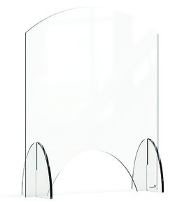 ROSSETO AG008 GUARD SNEEZE W/WINDOW 24X28" ACRYLIC CLR