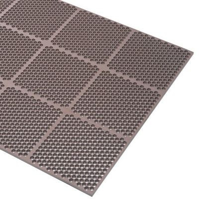 CACTUS MAT 2535-B34 CACTUS MAT 2535-B34 BROWN HONEYCOMB 3' X