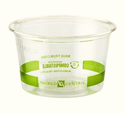 WORLD CENTRIC CP-CS-4S CUP PORTION 4 OZ PLA
