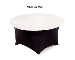 SCULPTWARE 050PC36 COVER TABLE 36" CAP WHT 2 PC