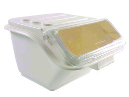 THUNDER GROUP PLIB010S BIN INGREDIENT 10 GAL W/SCOOP PP WHT