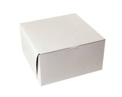 BOXIT CORPORATION 101055B-261 BOX BAKERY LOCK 10X10X5-1/2" WHT
