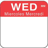 DAYMARK FOOD SAFETY SYSTEMS 1100873 LABEL REMOVABLE 3/4X3/4 WED