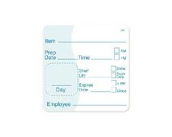 DAYMARK FOOD SAFETY SYSTEMS 112106 LABEL ROLL DISSOLVE PREP 2X2" 250 CT