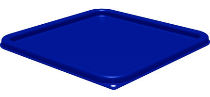 CARLISLE FOOD SERVICE PRODUCTS 1197260 LID F/12-22 QT SQ CONTAINER PE BLU