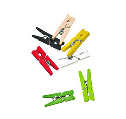 PACKNWOOD 210BBPINCE CLOTHESPIN MINI 1" WOODEN ASSRTD