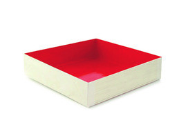 PACKNWOOD 210SAMRED160 BOX FOLDING 6-2/7X6-2/7X1-2/5" WOODEN