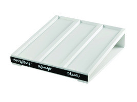 CAL-MIL PLASTIC PRODUCTS 22062-15 HOLDER BASE BAGEL WHITE