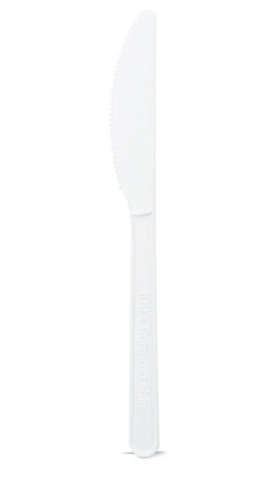PACKNWOOD 210CVPL622W KNIFE COMPOSTABLE 6" CORN WHITE