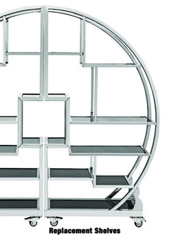 BON CHEF 2970-SG-6 SHELF TEMPERED GLASS 10-2/3X12 1/8" SMOK