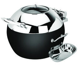 EASTERN TABLETOP 39311GMB CHAFER SOUP RD 11 QT CROWN SS BLACK