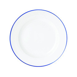 LIFETIME PRODUCTS 5256481 PLATE WR 6-8/9" BISTRO BLUE PORC WHT