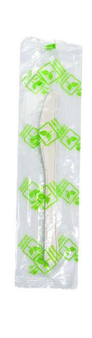 FINELINE SETTINGS 42CIKPSM.WH KNIFE 6" INDIVIDUAL WRAP PS WHITE