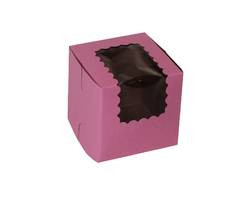 BOXIT CORPORATION 444W-195 BOX BAKERY WINDOW LOCK 4X4X4" STRAWBERRY