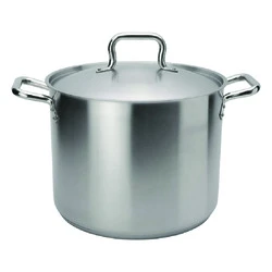 BROWNE FOODSERVICE 5733932 POT STOCK 32 QT W/COVER ELEMENTS