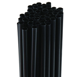 HOFFMASTER 600196 STRAW LARGE 7-3/4" PAPER WRAP BLK