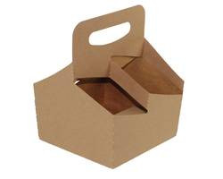 BOXIT CORPORATION 7710C-501 CARRIER F/4 CUPS 7-1/4X7X9-1/4" KRAFT