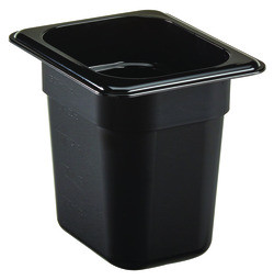 CAMBRO MANUFACTURING 86CW110 PAN FOOD 1/8 SZ 6" CAMWEAR BLK