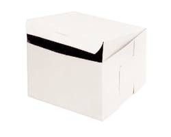 BOXIT CORPORATION 884B-261 BOX BAKERY LOCK 8X8X4" WHT