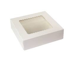 BOXIT CORPORATION 992AW-126 BOX BAKERY BEERS WINDOW 9X9X2-1/2" WHT