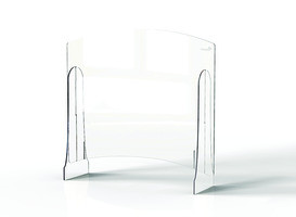 ROSSETO AG022 GUARD SNEEZE ADJST PASS 36" ACRYLIC CLR