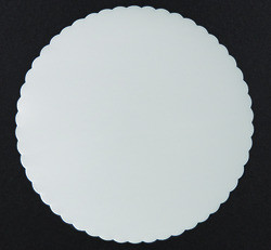 KWICKWAY PRODUCTS CORPORATION COAST10SCSL COASTER NONSLIP 10" SCALLOPED EDGE SLV
