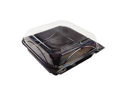 DIRECT PACK, INC. COX-99-BB-BK CONT 1 COMP 9X9" HINGED PLAS BLK