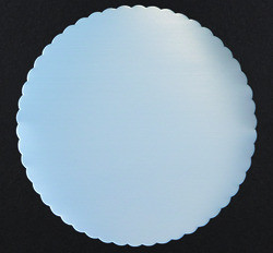 KWICKWAY PRODUCTS CORPORATION COAST3SCBL COASTER NONSLIP 3" SCALLOPED EDGE BLU