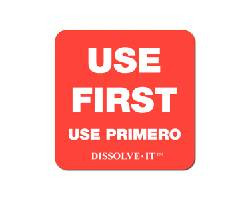 NATIONAL CHECKING DF211-1 LABEL ROLL DISSOLVE 2X2" USE FIRST 250 C