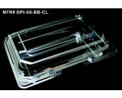 DIRECT PACK, INC. DPI-68-BB-CL BOX 6X8" HINGED PLAS CLR