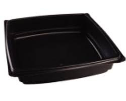 DIRECT PACK, INC. DPI-LBB-09-SMAL CONT SHALLOW 9X9" PP BLACK