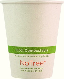 WORLD CENTRIC CU-SU-8 CUP HOT 8 OZ SUGARCANE