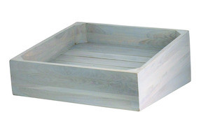 STEELITE INTERNATIONAL DWFBWDBASK1SGW BASKET ANGLE 14X14"TEAK GREY WASH
